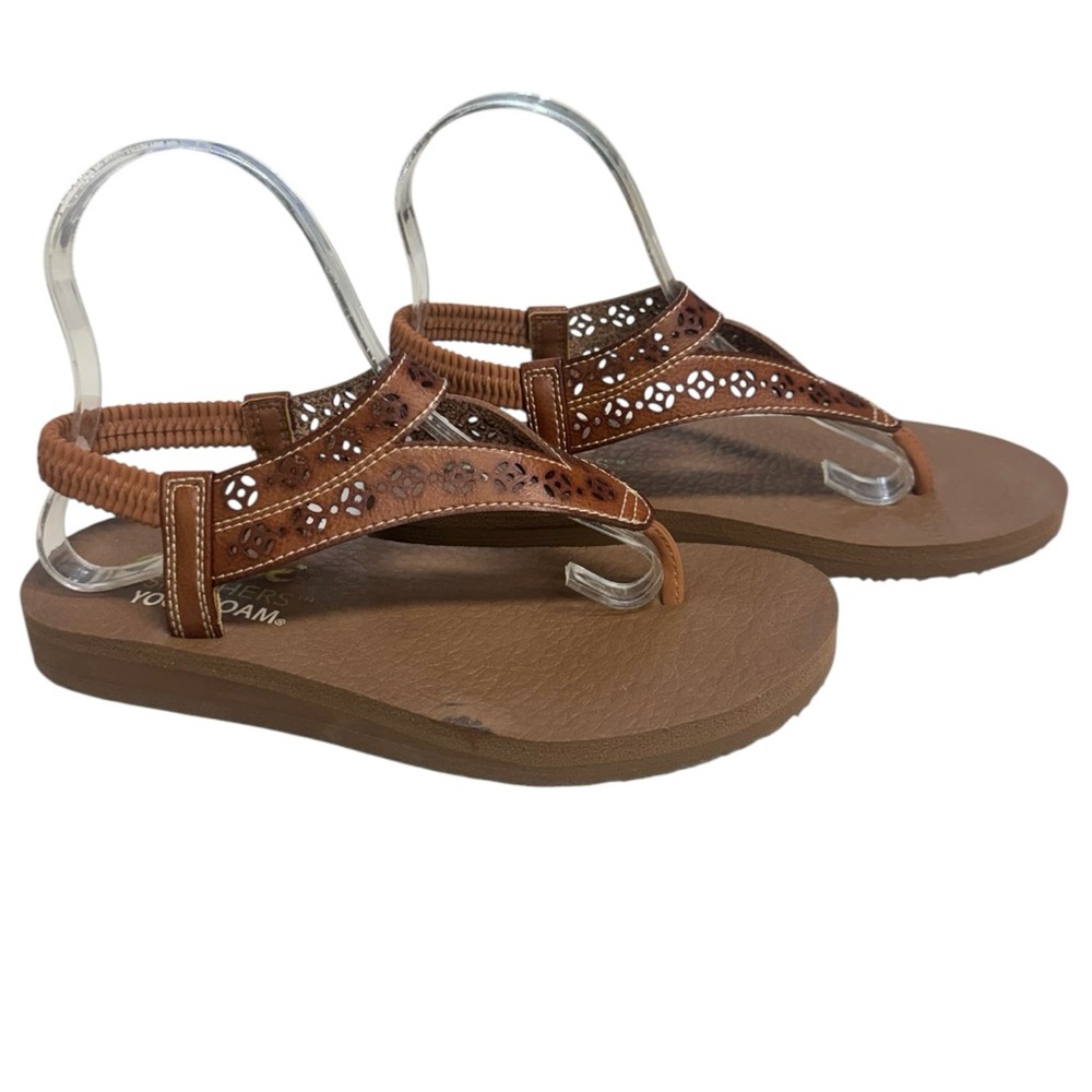 Skechers Cali Meditation Sea Breeze Brown Strappy Sandals Sz.7